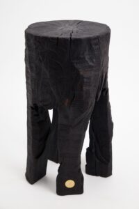 Jownik, Sculptural Charred High Side Table, gallery view 2