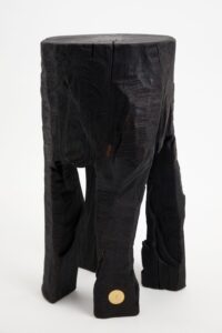 Jownik, Sculptural Charred High Side Table, gallery view 3