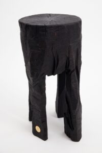 Jownik, Sculptural Charred High Side Table, gallery view 5