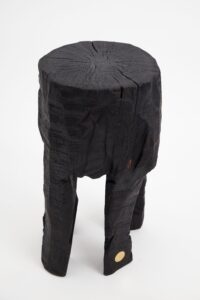 Jownik, Sculptural Charred High Side Table, gallery view 14