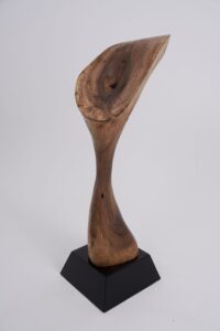Still Stand Abstract Wood Sculpture, gallery view 3