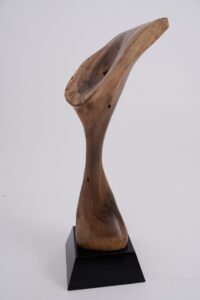 Still Stand Abstract Wood Sculpture, gallery view 6