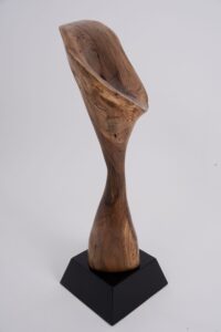 Still Stand Abstract Wood Sculpture, gallery view 9
