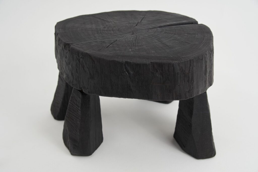 Jownik, Charred Round Coffee Table
