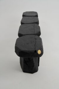 Jownik - Charred Sculptural Wood Bench, gallery view 6