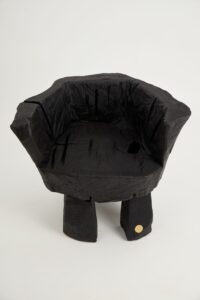 Jownik, Charred Sculptural Armchair – Primitive Form, gallery view 3