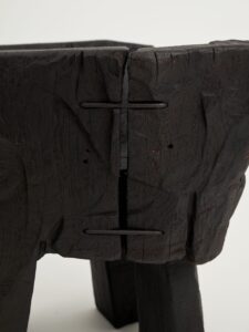 Jownik, Charred Sculptural Armchair – Primitive Form, gallery view 13