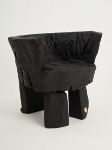 Jownik, Charred Sculptural Armchair – Primitive Form, gallery view 17