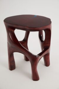 Satyrs, Elegant Red Sculptural Coffee Table – Flow & Flame, gallery view 2