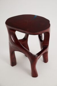 Satyrs, Elegant Red Sculptural Coffee Table – Flow & Flame, gallery view 3