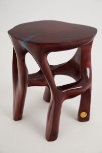 Satyrs, Elegant Red Sculptural Coffee Table – Flow & Flame, gallery view 8