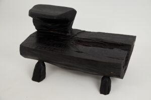 Jownik, Charred Rustic Coffee Table - Chainsaw Carved, gallery view 3
