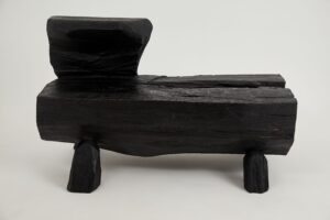 Jownik, Charred Rustic Coffee Table - Chainsaw Carved, gallery view 4