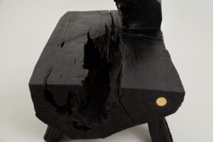 Jownik, Charred Rustic Coffee Table - Chainsaw Carved, gallery view 8