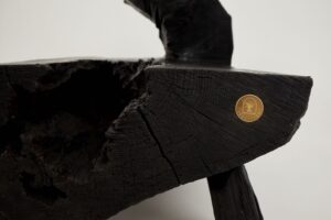 Jownik, Charred Rustic Coffee Table - Chainsaw Carved, gallery view 9