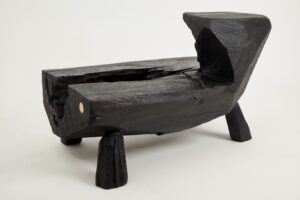 Jownik, Charred Rustic Coffee Table - Chainsaw Carved, gallery view 13