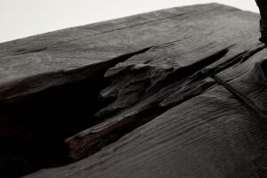 Jownik, Charred Rustic Coffee Table - Chainsaw Carved, gallery view 14