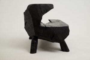 Jownik, Charred Rustic Coffee Table - Chainsaw Carved, gallery view 17