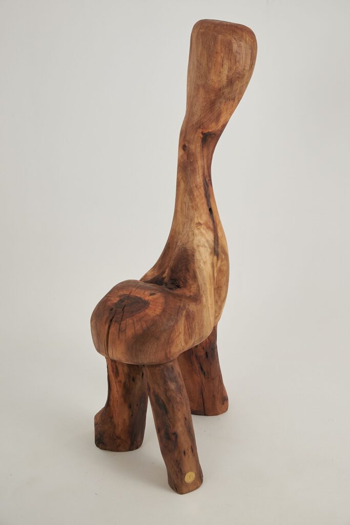 Leszy, Chainsaw-Carved Sculptural Chair