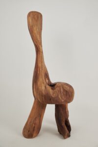 Leszy, Chainsaw-Carved Sculptural Chair, gallery view 8