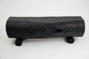 Jownik, Charred Hollow Log Bench – Primitive Form, Bold Presence, gallery view 4
