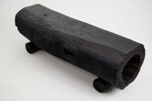 Jownik, Charred Hollow Log Bench – Primitive Form, Bold Presence, gallery view 7