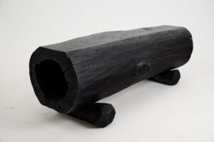 Jownik, Charred Hollow Log Bench – Primitive Form, Bold Presence, gallery view 11