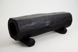 Jownik, Charred Hollow Log Bench – Primitive Form, Bold Presence, gallery view 12