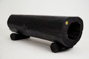 Jownik, Charred Hollow Log Bench – Primitive Form, Bold Presence, gallery view 17