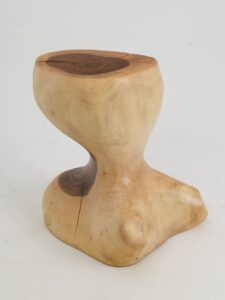Leszy, Sculptural Side Table Carved in Solid Wood, gallery view 9