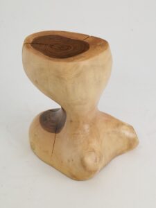 Leszy, Sculptural Side Table Carved in Solid Wood, gallery view 10