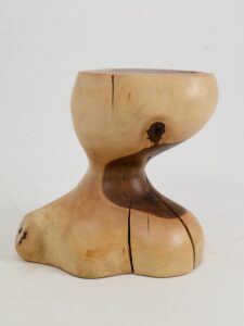 Leszy, Sculptural Side Table Carved in Solid Wood, gallery view 16