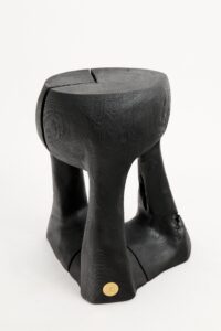 Jownik, Charred Sculptural Side Table, gallery view 2
