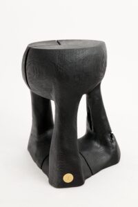 Jownik, Charred Sculptural Side Table, gallery view 3