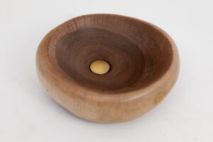 Banik, Organic Sculpted Wood Sink - Carved From Solid Wood, gallery view 4