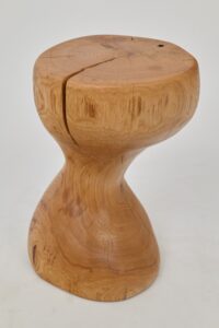 Leszy, Sculptural Side Table Carved in Solid Wood, gallery view 3