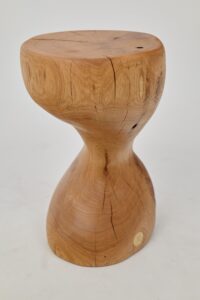 Leszy, Sculptural Side Table Carved in Solid Wood, gallery view 5
