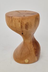 Leszy, Sculptural Side Table Carved in Solid Wood, gallery view 7