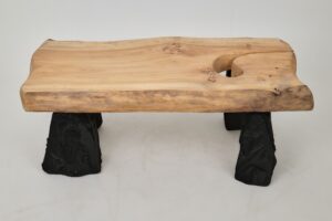 Jownik, Coffee Table – Natural Edge with Unique Charred Legs, gallery view 4