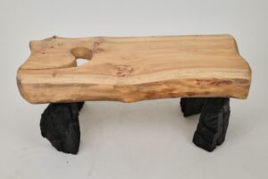 Jownik, Coffee Table – Natural Edge with Unique Charred Legs, gallery view 9
