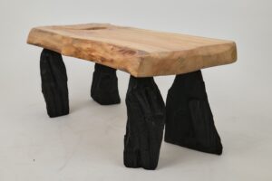 Jownik, Coffee Table – Natural Edge with Unique Charred Legs, gallery view 11