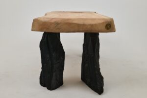 Jownik, Coffee Table – Natural Edge with Unique Charred Legs, gallery view 12