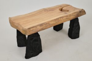 Jownik, Coffee Table – Natural Edge with Unique Charred Legs, gallery view 15