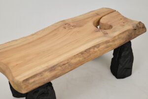 Jownik, Coffee Table – Natural Edge with Unique Charred Legs, gallery view 16