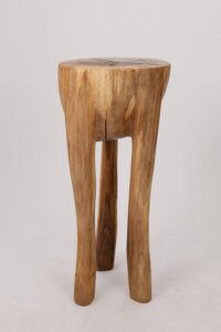 Leszy, Sculptural Side Table Carved in Solid Wood, gallery view 7