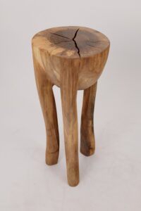 Leszy, Sculptural Side Table Carved in Solid Wood, gallery view 10