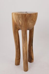 Leszy, Sculptural Side Table Carved in Solid Wood, gallery view 11