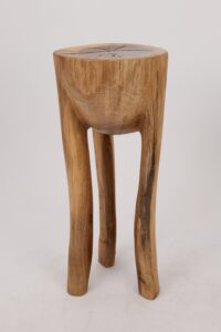 Leszy, Sculptural Side Table Carved in Solid Wood, gallery view 12