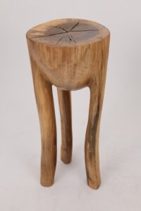 Leszy, Sculptural Side Table Carved in Solid Wood, gallery view 13