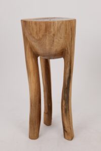 Leszy, Sculptural Side Table Carved in Solid Wood, gallery view 14